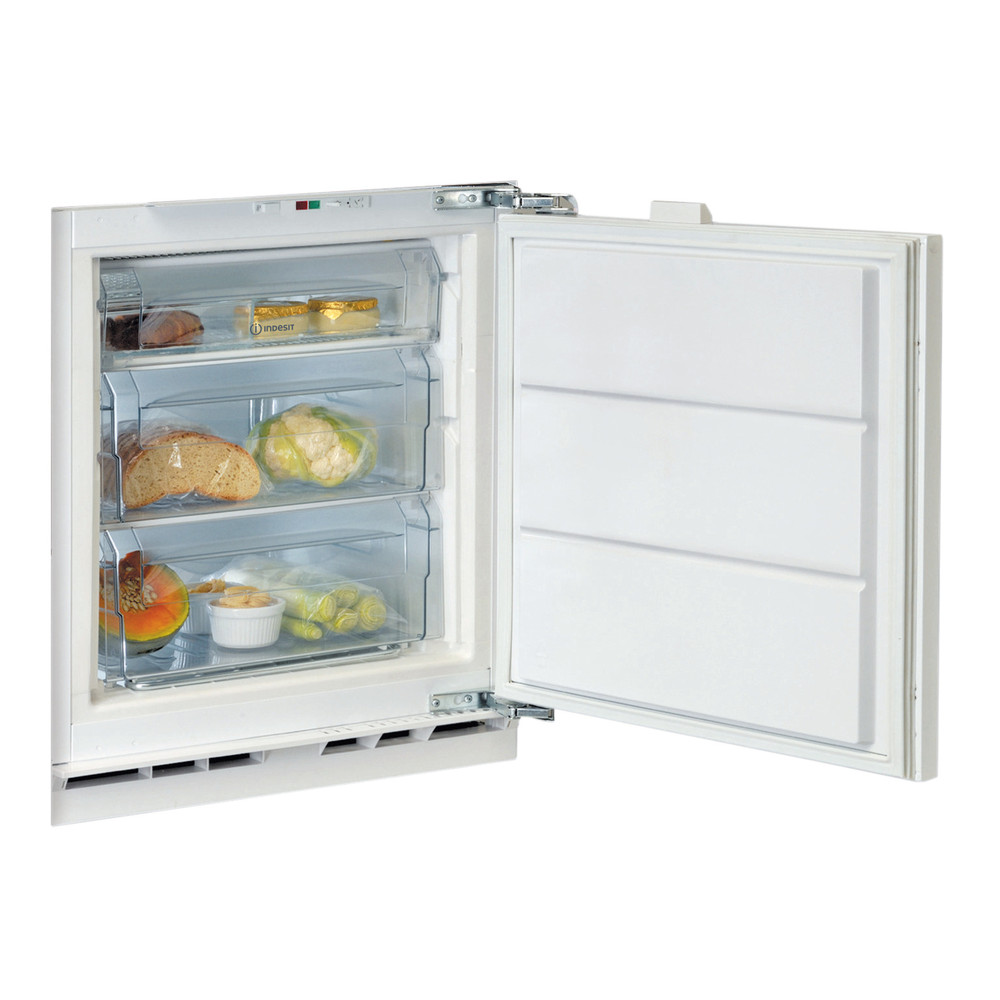 Indesit Freezer Built-in INBUFZ011.UK Steel Perspective open