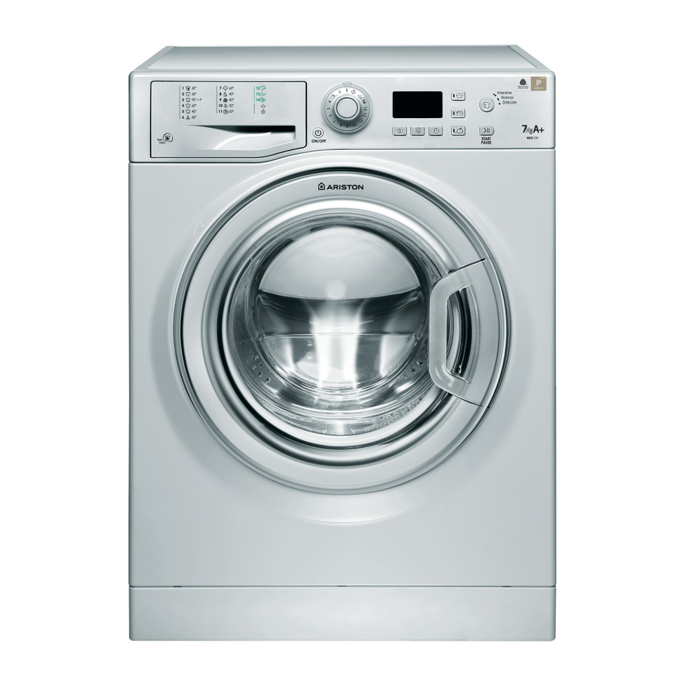 Ariston Washing machine Free-standing WMG 721S EX Silver Front loader A+ Frontal