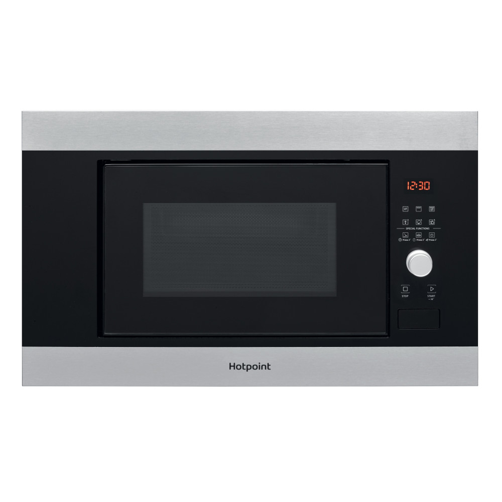 Hotpoint Microwave Built-in MF20G IX H Inox Electronic 20 MW+Grill function 800 Frontal