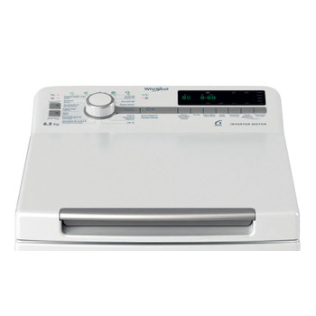 Whirlpool Lave-linge Pose-libre TDLR 65261BS BE Blanc Par le dessus A Control panel