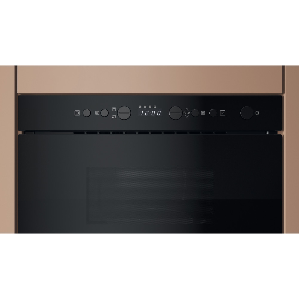 Hotpoint_Ariston Micro-ondas Encastre HAMN13BB Preto Eletr�nico 22 MO + Fun��o Grill 750 Control panel