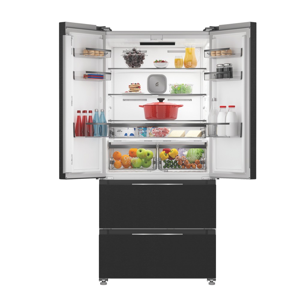 Whirlpool Side-by-Side Independent WHG2 6513 XK4E ARC 764 Manhattan Gray Lifestyle frontal open