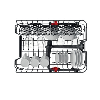 Whirlpool Mosogatógép Beépíthető WSBC 3M27  X Half-integrated E Rack