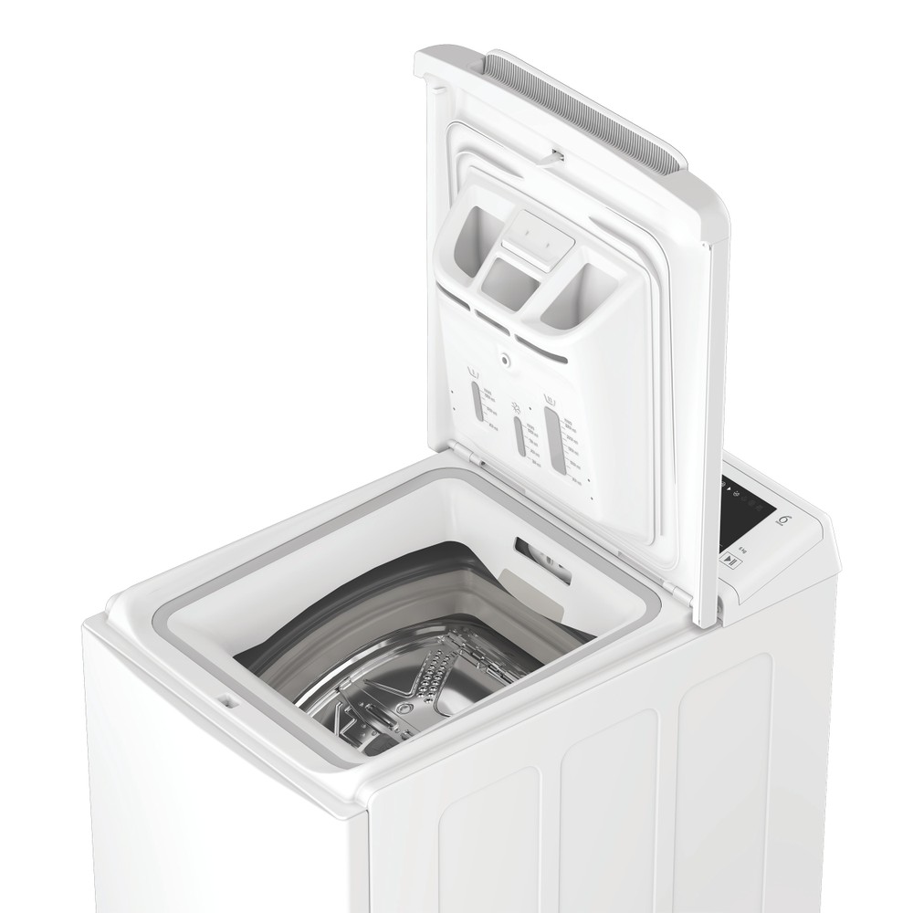 Whirlpool Pračka Volně stojící TW621WWCVSWCS Bílá Vrchem plněná A Perspective open