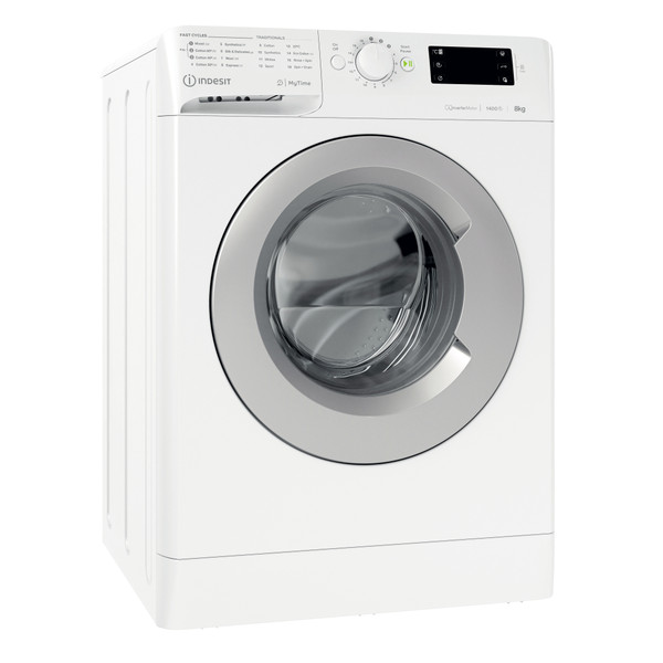 Indesit Washing machine Free-standing MTWE 81483 WS GCC White Front loader Not available Perspective
