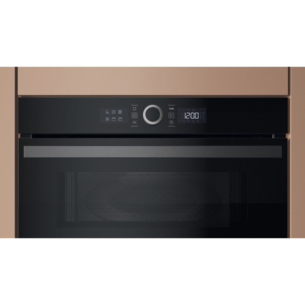 Hotpoint_Ariston Микровълнова За вграждане HAMD54MB Черно Електронно 31 Микровълни + функция „грил” 1000 Control panel