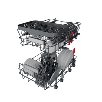 Whirlpool Maşină de spălat vase Încorporabil WSIO 3T223 PCE X Full-integrated E Technical Translucent