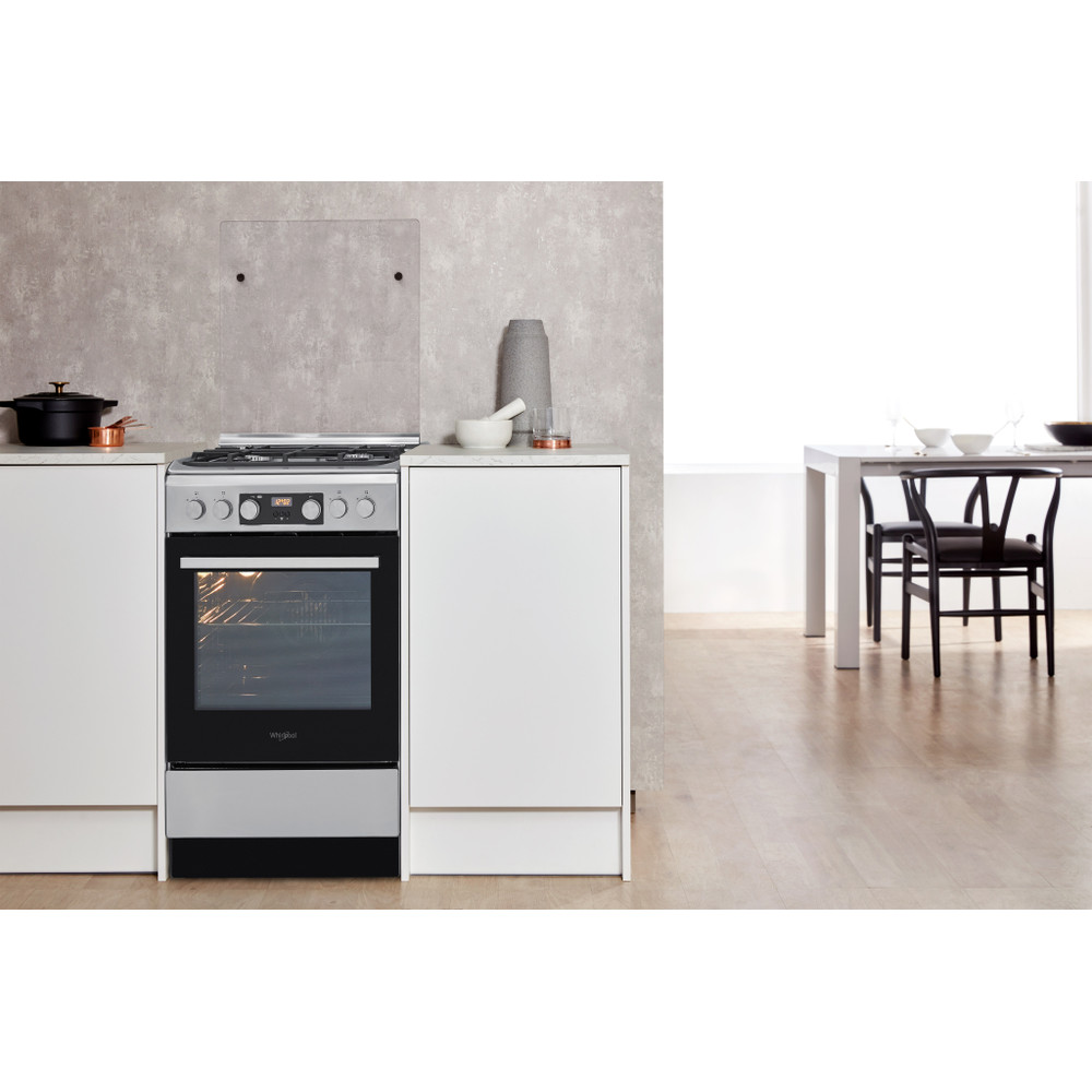 Whirlpool Sporák WS5G8CHX/E/1 Nerezová Plynová Lifestyle frontal