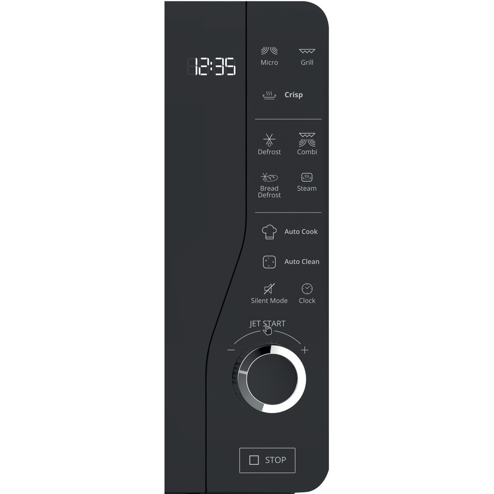 Bauknecht Four micro-ondes Appareil à pose libre MW 427 SL CH Argent Electronique 25 Micro-ondes+ Grill 800 Control panel