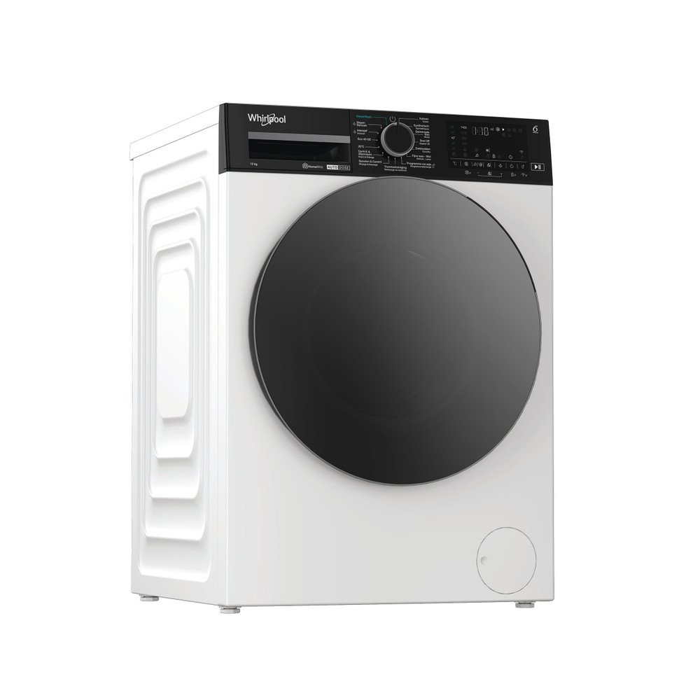 Whirlpool Wasmachine Vrijstaand WPM 210W ADS BE Wit Voorlader A Perspective