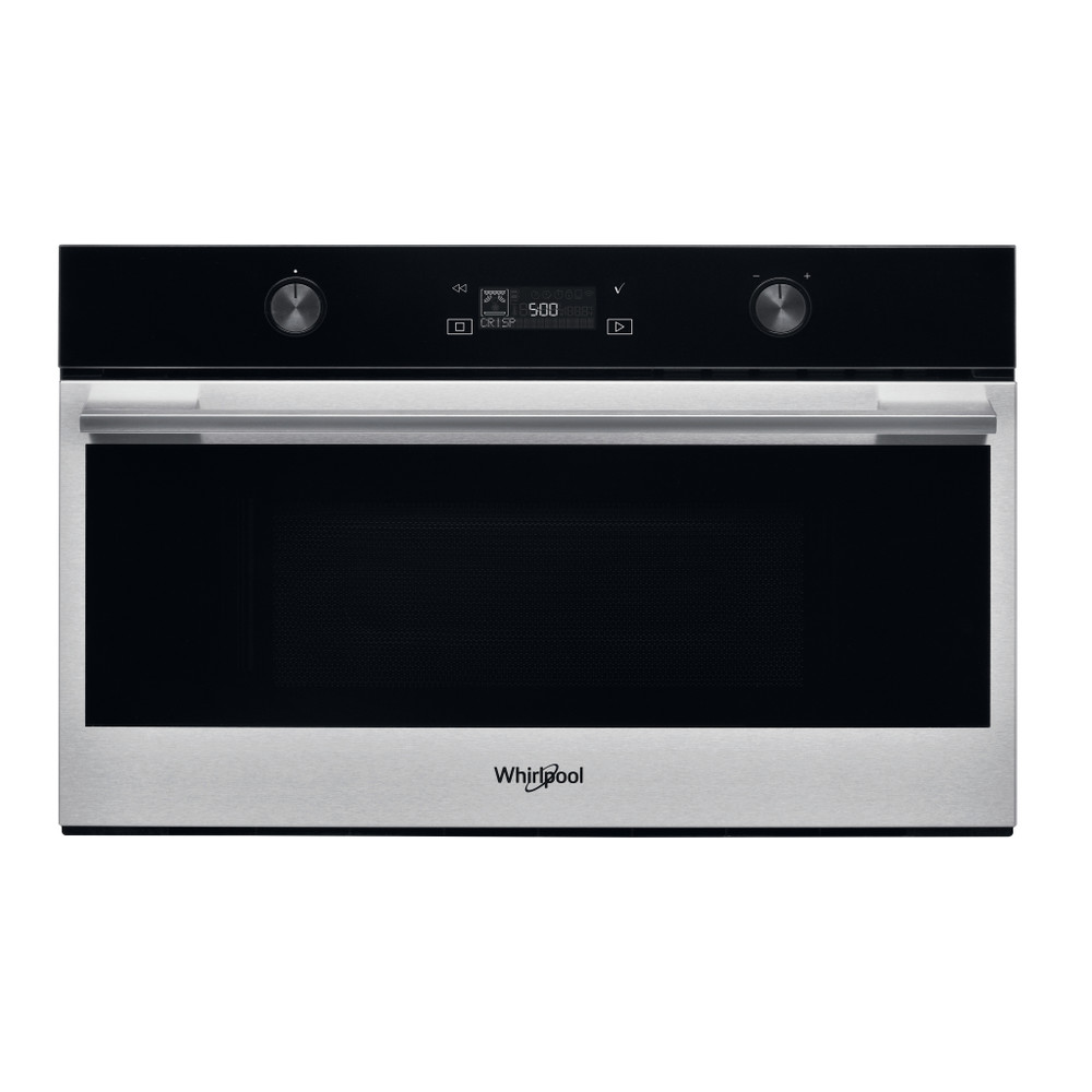Whirlpool Mikrohullámú sütő Beépíthető W7 MD540 Rozsdamentes acél Elektromos 31 Mikrohullám+Grill funkció 1000 Frontal