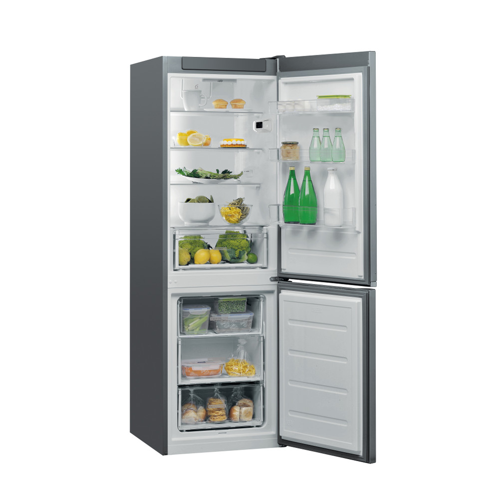 Whirlpool Kombinirani hladnjak Samostojeći W5 821EF OX 1 Inox 2 doors Perspective open