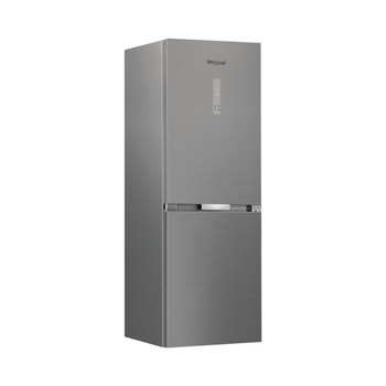 Whirlpool Réfrigérateur combiné Pose-libre WHK 26364 XP7E Pearl Inox 2 portes Perspective