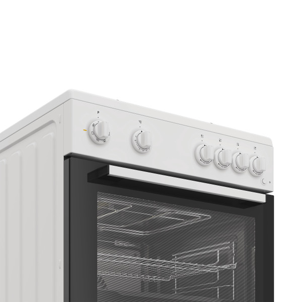 Indesit Plīts I6G5KCW Balts Gāzes Control panel