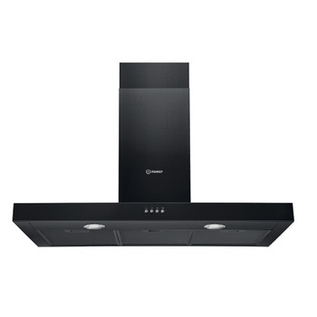 Indesit Afzuigkap Ingebouwd IHBS93FLMK Zwart Ingebouwd Mechanisch Frontal