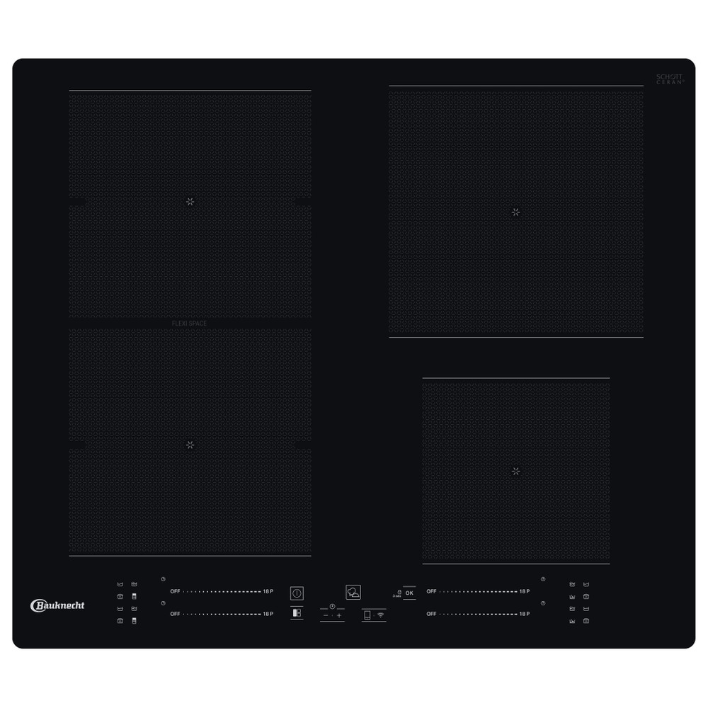 Bauknecht Kochfelder BS 8460F NE Schwarz Induction vitroceramic Frontal