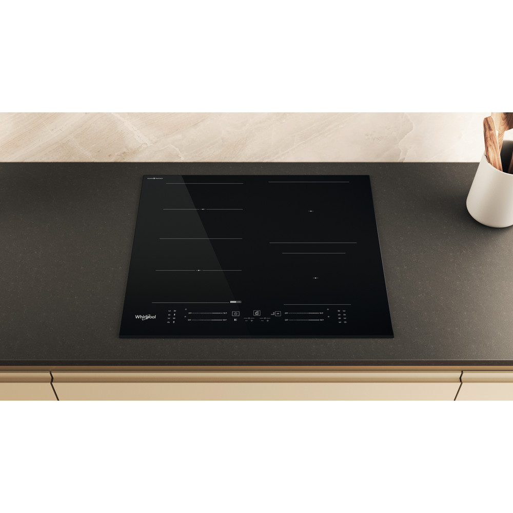 Whirlpool Plită WF S5060 CPBF Negru Induction vitroceramic Lifestyle frontal top down