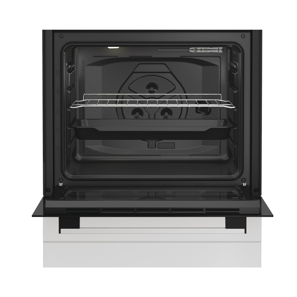 Indesit Κουζίνα I6G3PMW Λευκό Αερίου Lifestyle frontal open