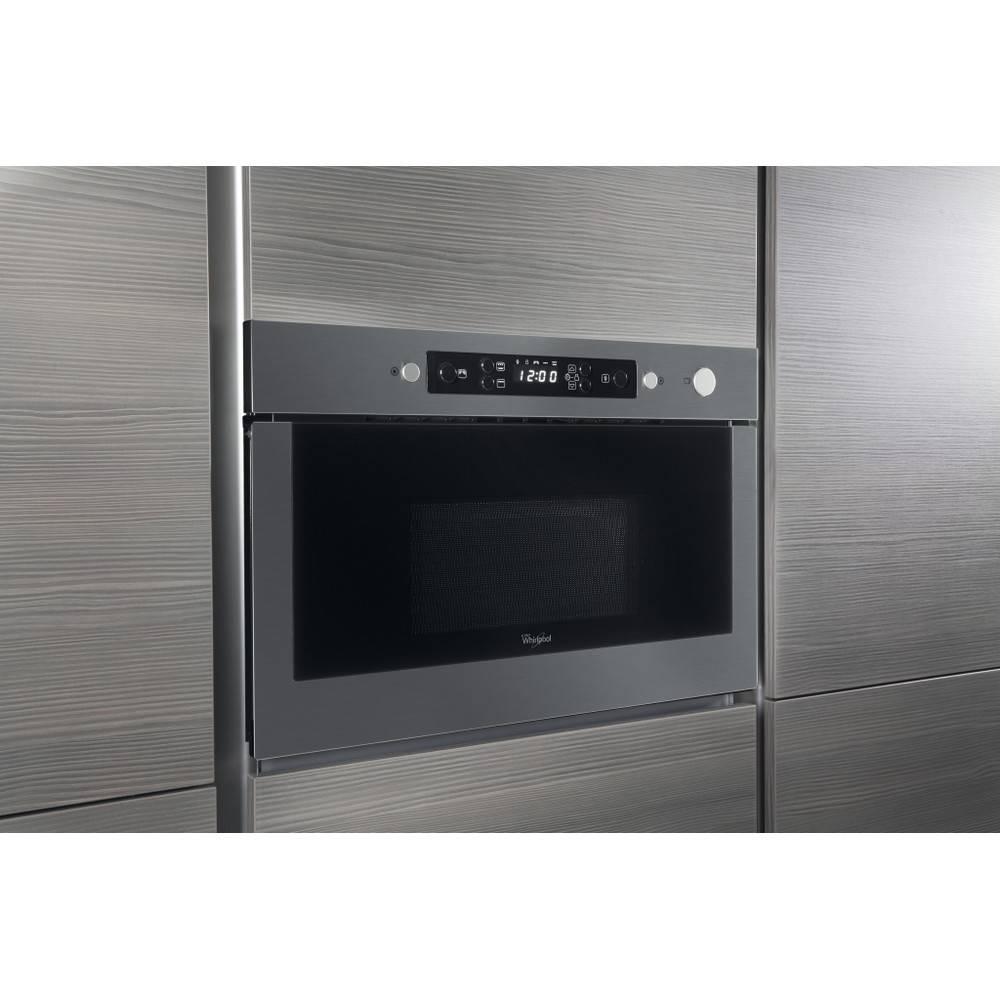 Whirlpool Mikrohullámú sütő Beépíthető AMW 439/IX Rozsdamentes acél Elektromos 22 Mikrohullám+Grill funkció 750 Lifestyle perspective