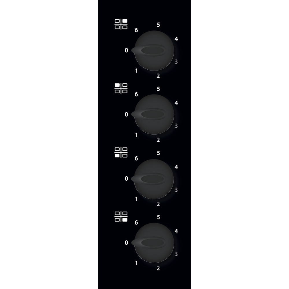 Whirlpool Hob AKM 609 IX Black Radiant vitroceramic Control panel