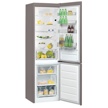 Indesit Combinación de frigorífico / congelador Libre instalación LI9 S2E X Inox 2 doors Perspective open