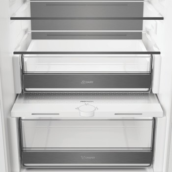 Whirlpool Kombinovaná chladnička s mrazničkou Vestavné WHK2 5293 B5E1 Zinc Metal 2 doors Drawer
