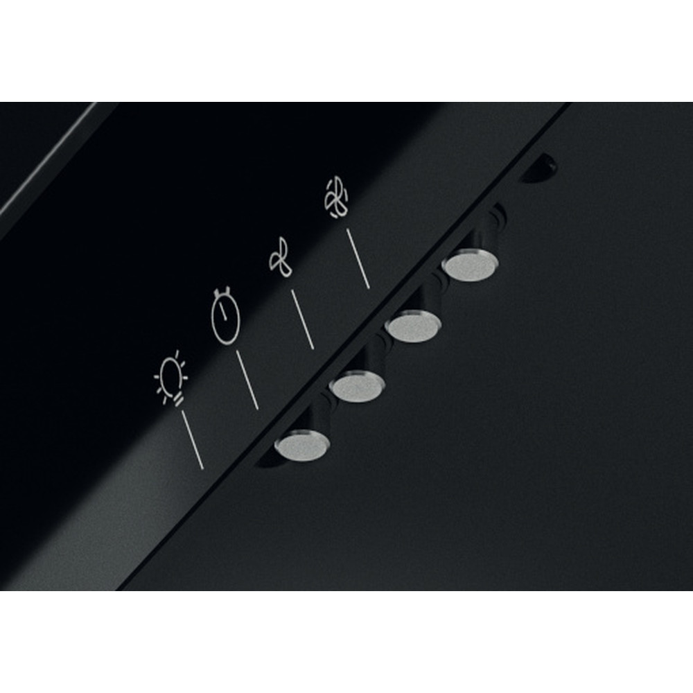 Whirlpool Odsavač par Vestavné WHVP 65F LM K Černá Volně stojící Elektronické Control panel