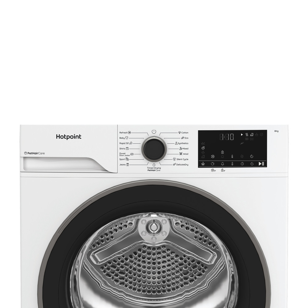 Hotpoint Sèche-linge C HD 84M WBS EE Blanc Control panel