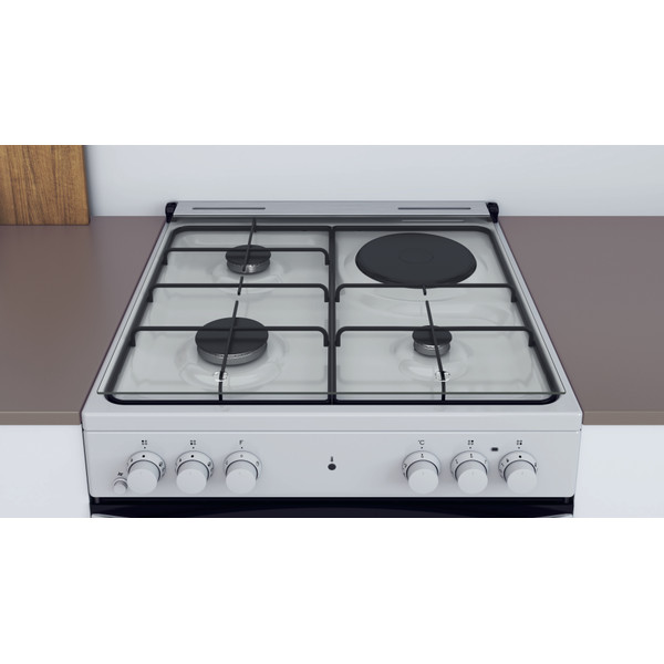 Indesit Κουζίνα IS67M4KHW/E Λευκό Μεικτή Lifestyle detail