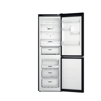 Whirlpool Kombinirani hladnjak Samostojeći W7X 83T KS Crna/Inox 2 doors Frontal open