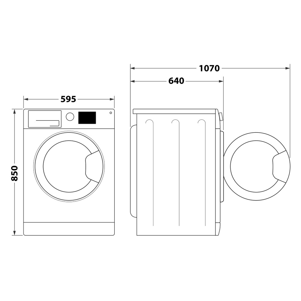 Ariston freestanding front loading washing machine: 11kg Ariston freestanding front loading washing machine: 11kg