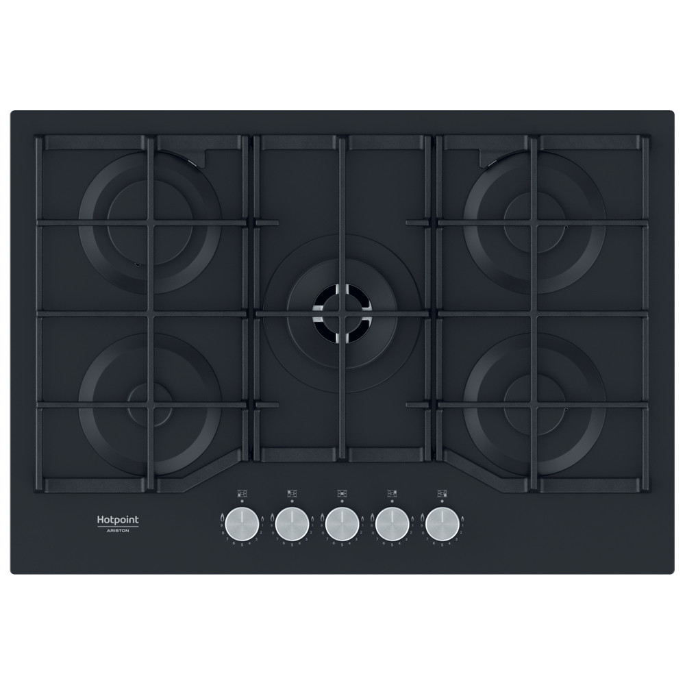 Hotpoint_Ariston Placa HAGS 72F/BK Preto Gás Frontal