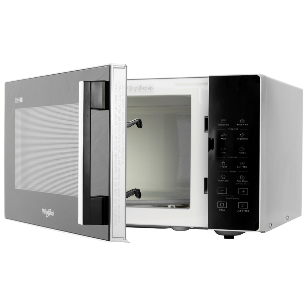 Whirlpool Microgolfoven Vrijstaand MWP 251 SB Zwart Elektronisch 25 Alleen microgolven 900 Perspective open