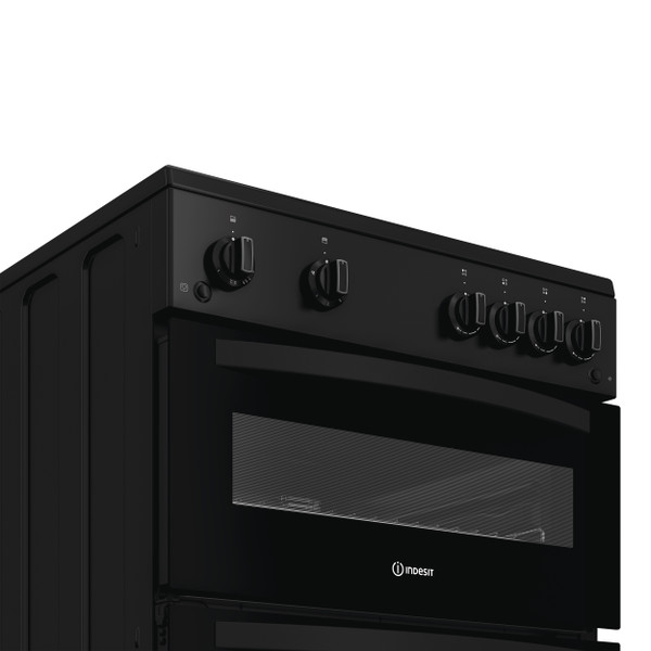 Indesit Double Cooker IDG6GB Black A+ Control panel