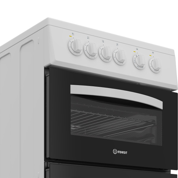 Indesit Double Cooker ITE5VMW White A Vitroceramic Control panel