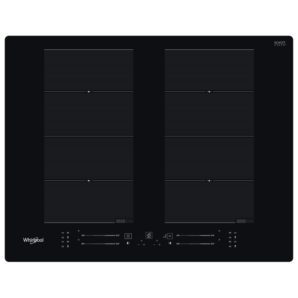 Whirlpool Table de cuisson WF S8865 NE Noir Induction vitroceramic Frontal