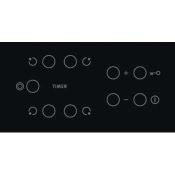 Indesit Ploča za kuhanje RI 261 X Crna Radiant vitroceramic Control panel