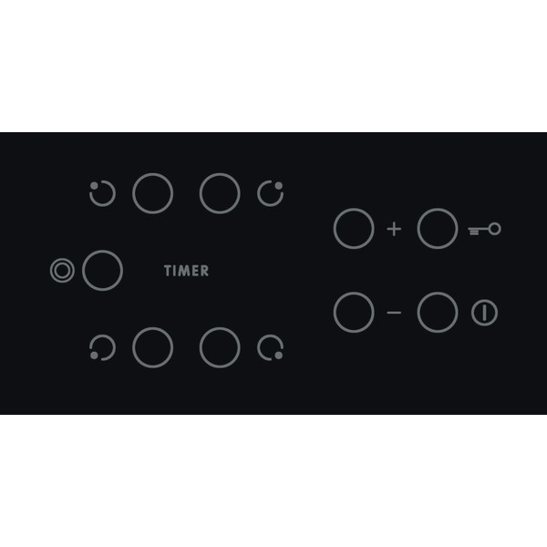 Indesit Varná doska RI 261 X Čierna Radiant vitroceramic Control panel