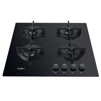 Whirlpool Варильна поверхня GOB 616/NB Чорний Газова Frontal top down