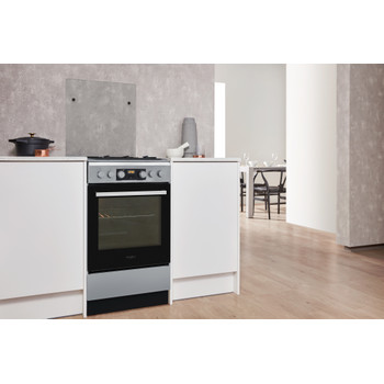 Whirlpool Sporák WS5G8CHX/E/1 Nerezová Plynová Lifestyle perspective