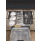 Whirlpool Dishwasher Vgradni W8I HF58 TU Povsem vgrajen B Frontal