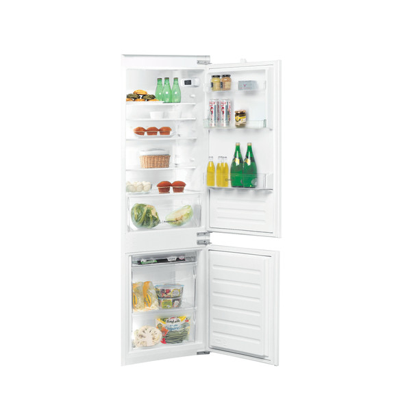 Indesit Kombinacija hladnjaka/zamrzivača ugradbeni BI 18A2 D/I Bijela 2 doors Perspective open