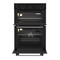 Indesit Double oven DII 10D B Black A Frontal open