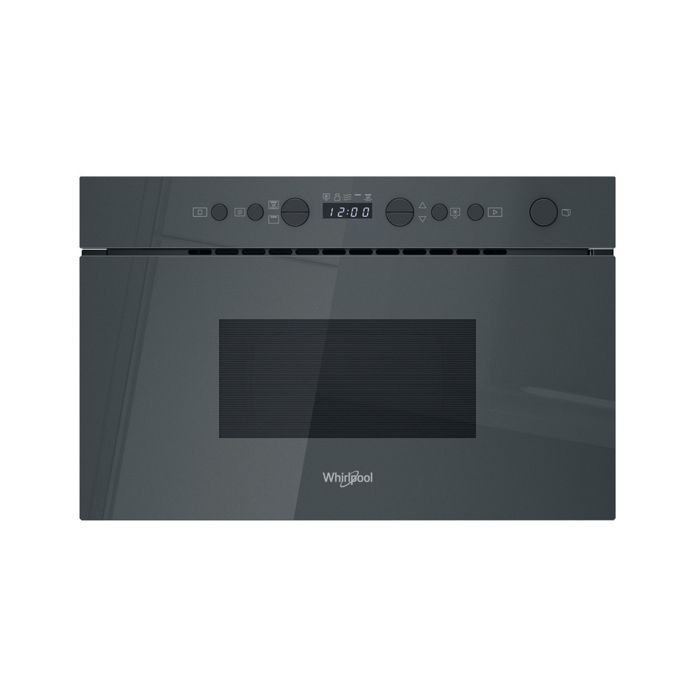 Whirlpool Mikrovlnná trouba Vestavné WMN14BSG Stardust grey glossy Elektronické 22 Mikrovlny + Gril 750 Frontal