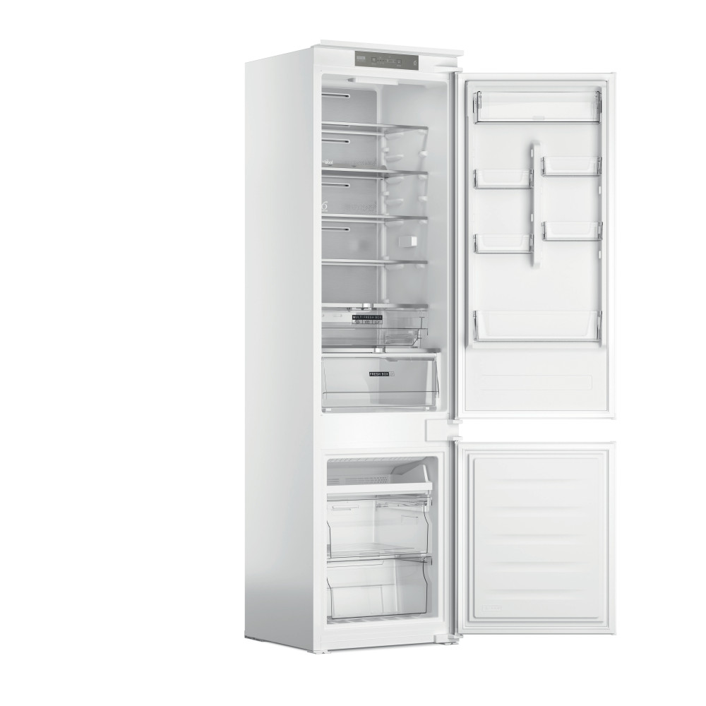 Whirlpool Koel-vriescombinatie Inbouw WHC20 T352 Wit 2 deuren Perspective open