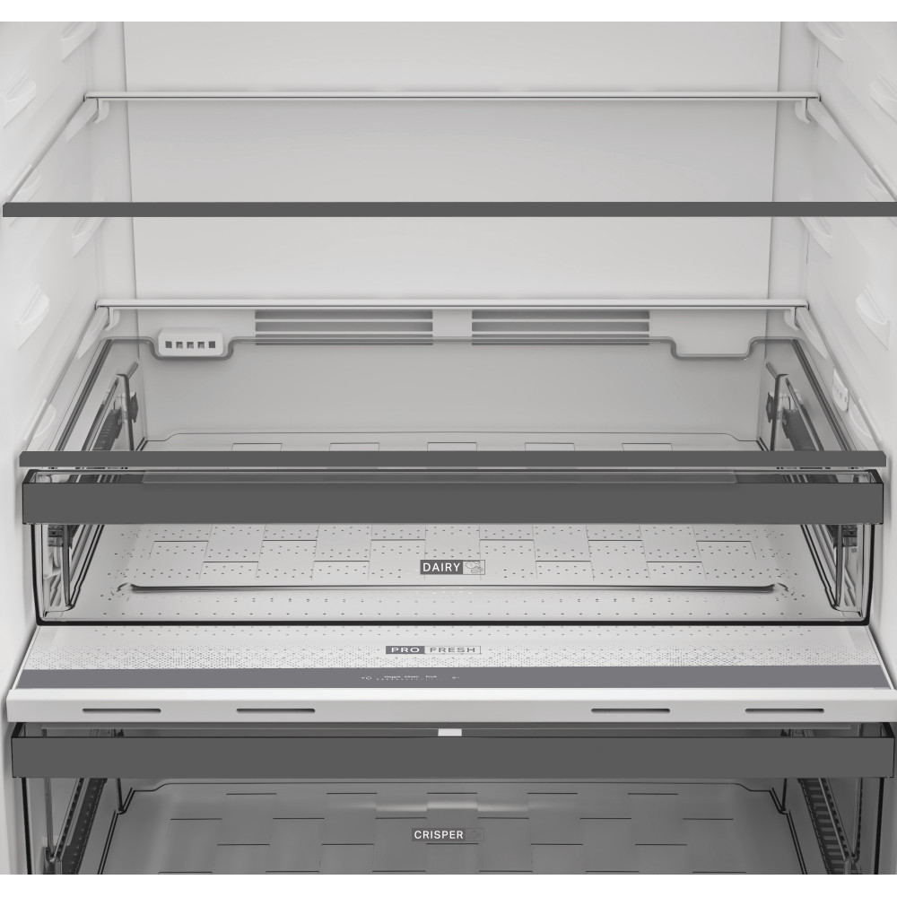Whirlpool Kombinovaná chladnička s mrazničkou Voľne stojace WHD2 6473 X5E ARC 764 Manhattan Gray 2 doors Drawer