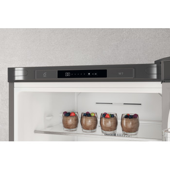 Whirlpool Hűtő/fagyasztó kombináció Szabadonálló W7X 82I OX Optic Inox 2 doors Control panel