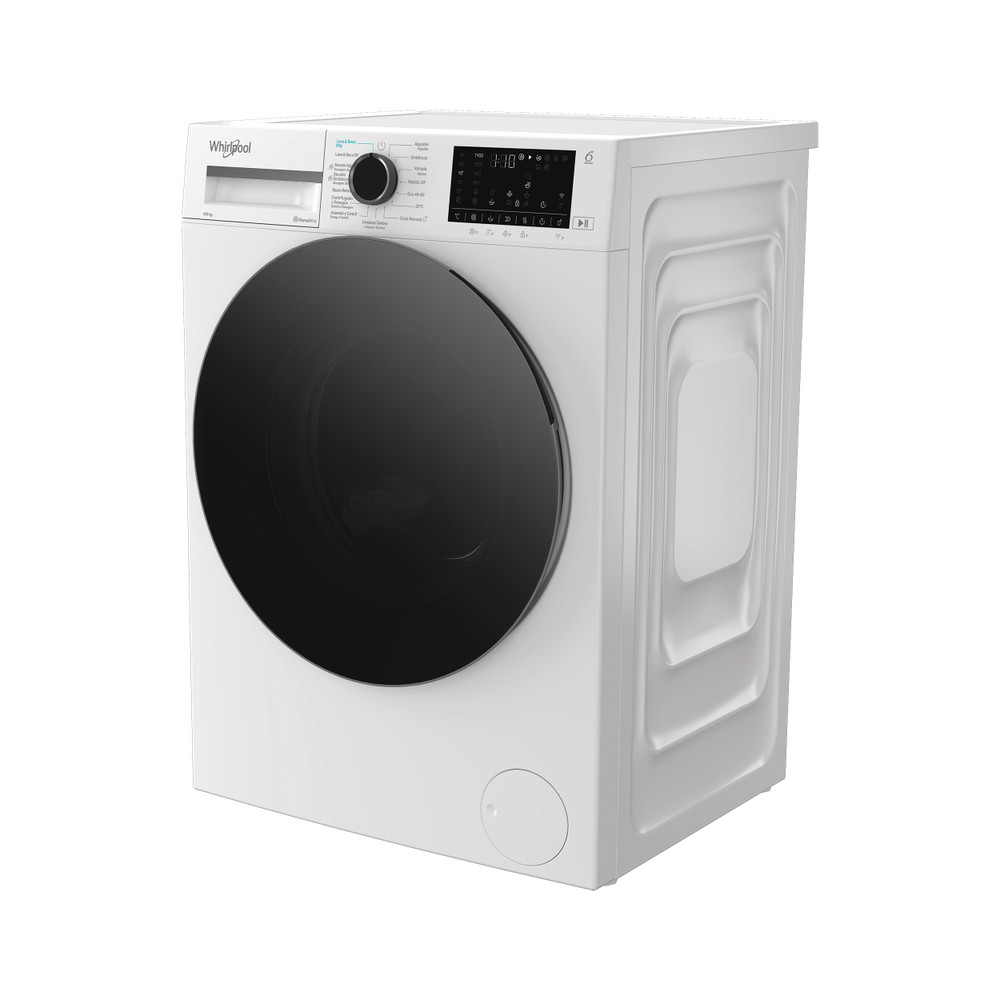 Whirlpool Lavadora secadora Libre instalación WAD 9636W SPT Blanco Cargador frontal Perspective