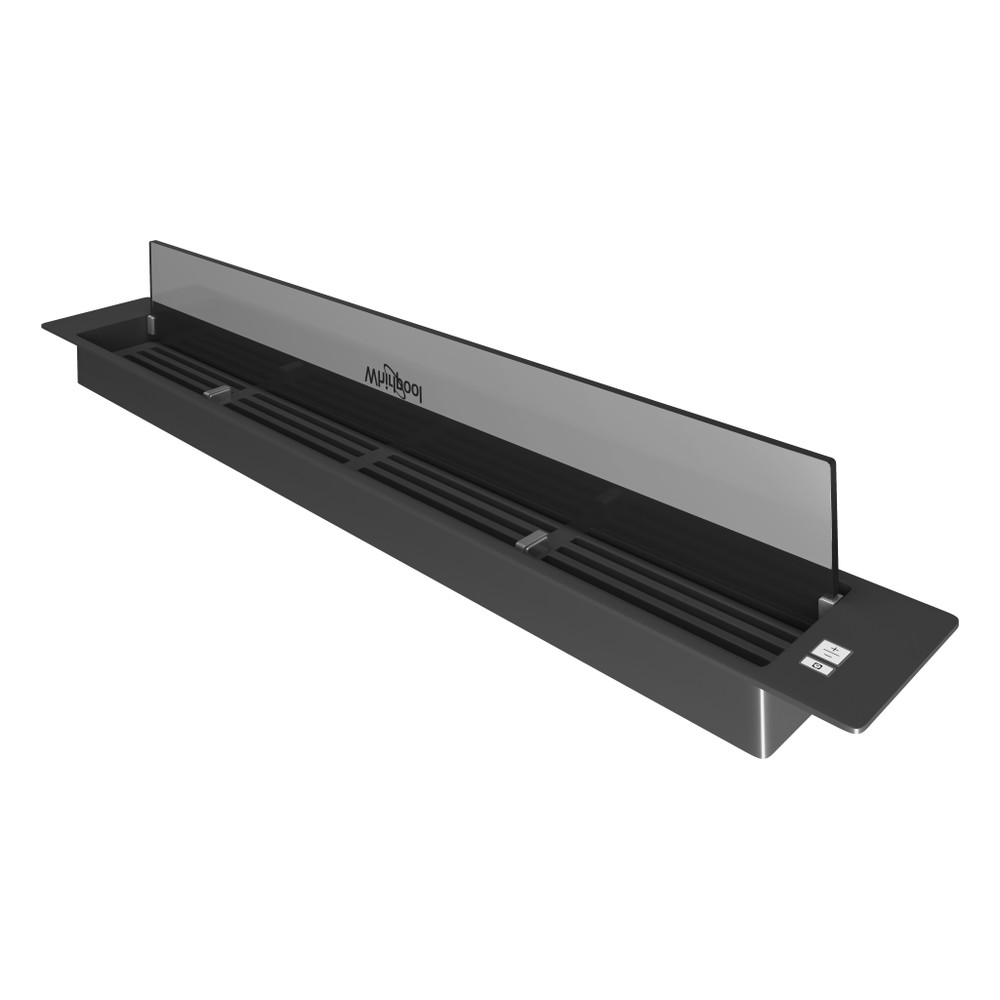 Whirlpool Hood Built-in WDO 93F B K Black Table top Electronic Perspective