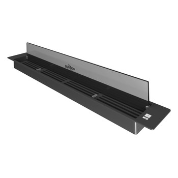 Whirlpool Hood Built-in WDO 93F B K Black Table top Electronic Perspective